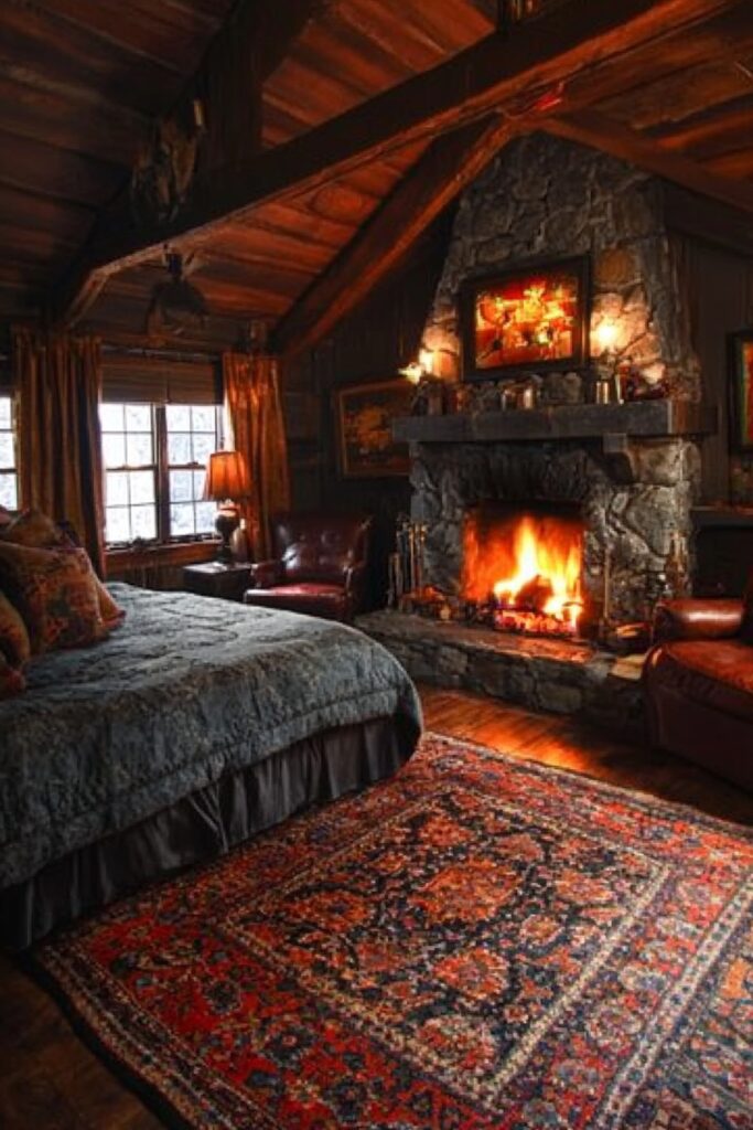 Fireplace Retreat Room