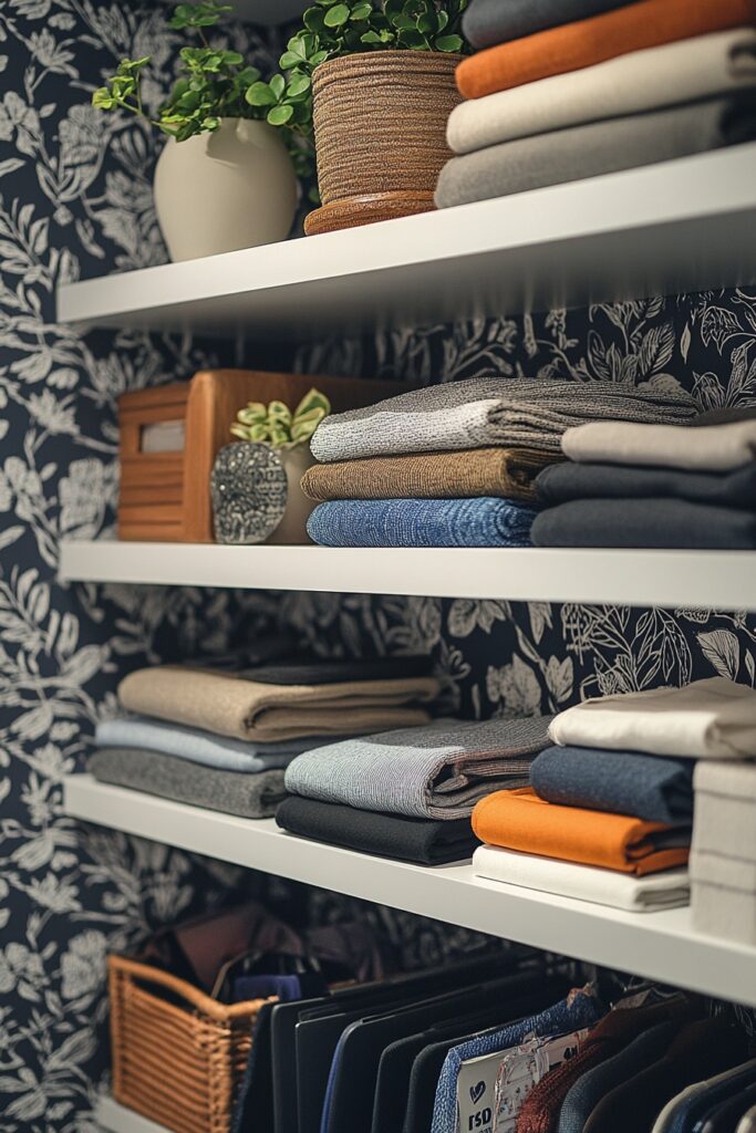 Floating Closet Shelves