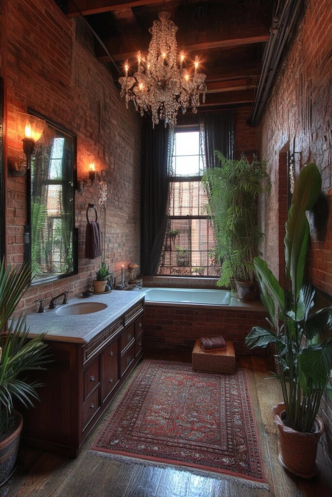 High-Ceiling Bathroom Design