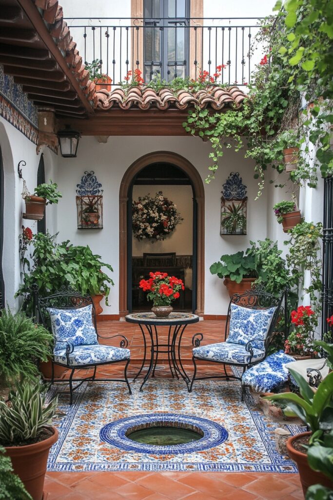 Mediterranean Patio Charm