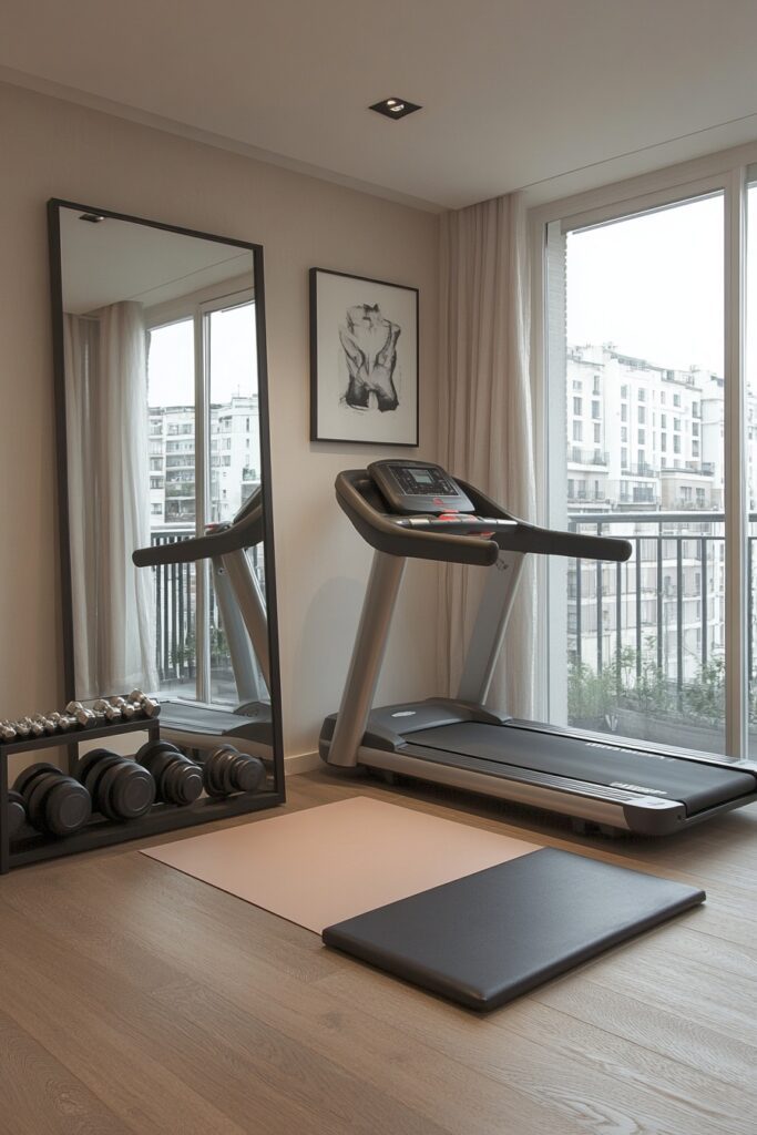 Minimalist Home Fitness Zone