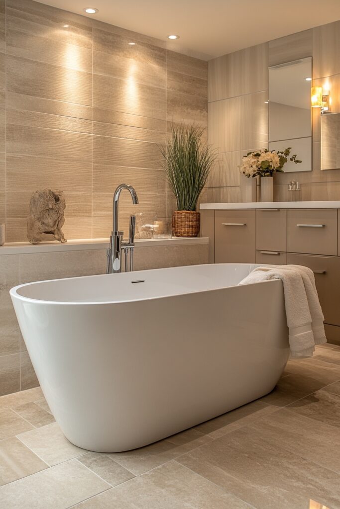 Modern Stone Spa Bathroom