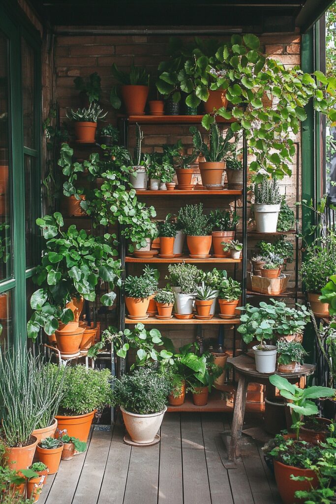 Multi-Level Plant Patio