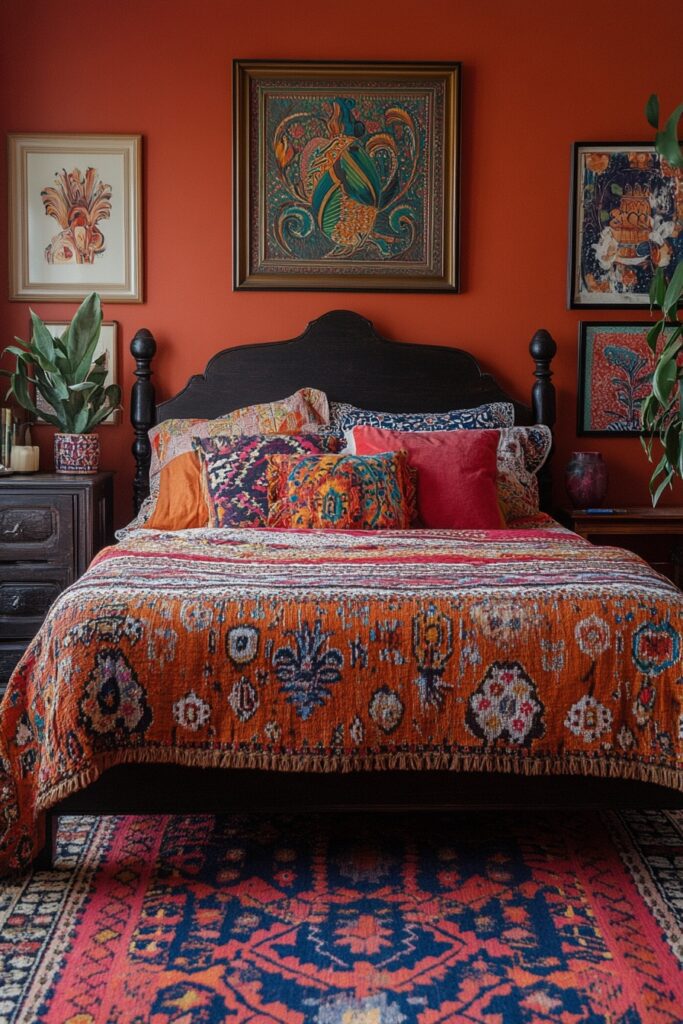 Salsa-Inspired Bedroom