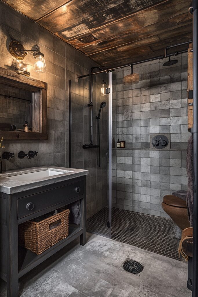 Steel Urban Bathroom Design