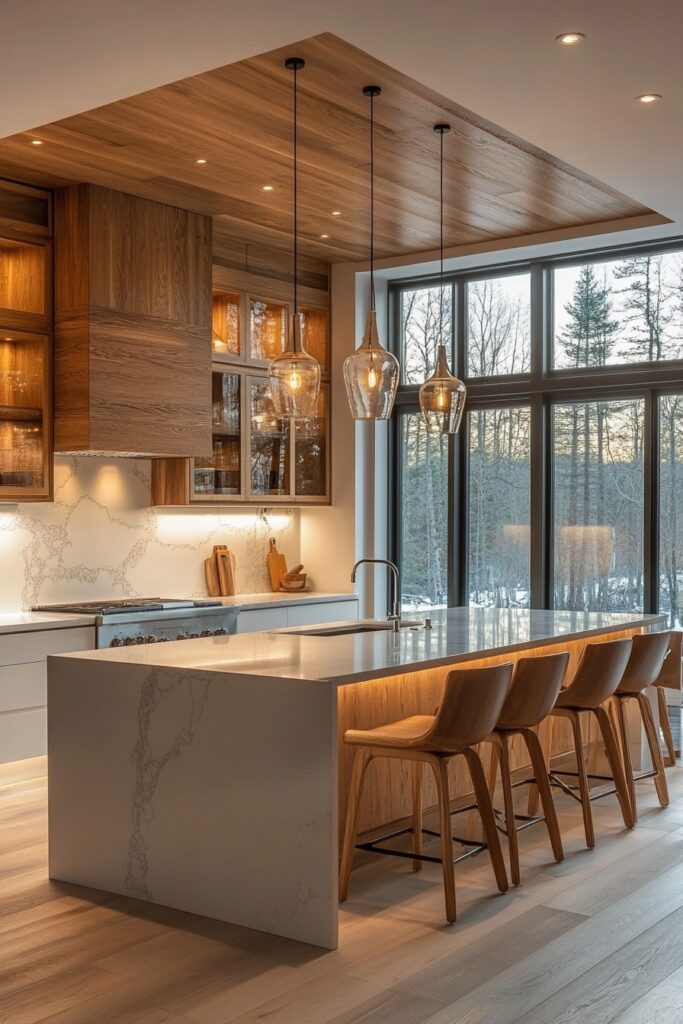 Sunlit Nordic Gourmet Kitchen