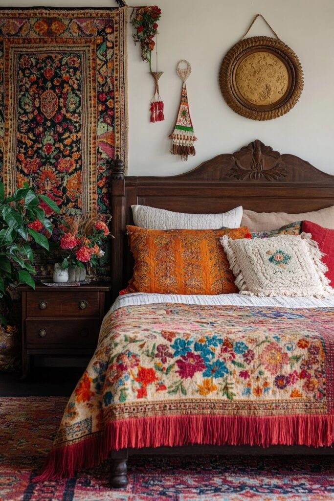 Textile-Rich Boho Nook