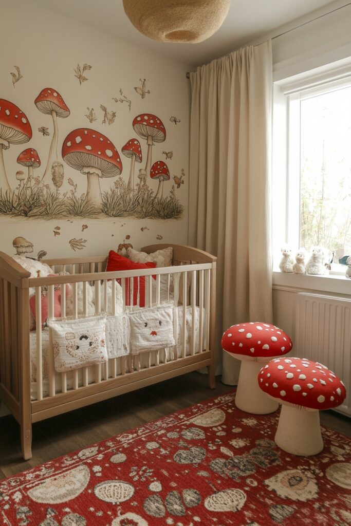 Toadstool Cottage Nursery Theme