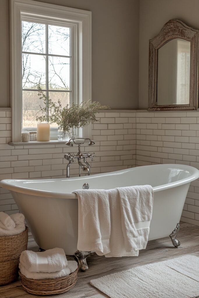 Tranquil Vintage Bathroom