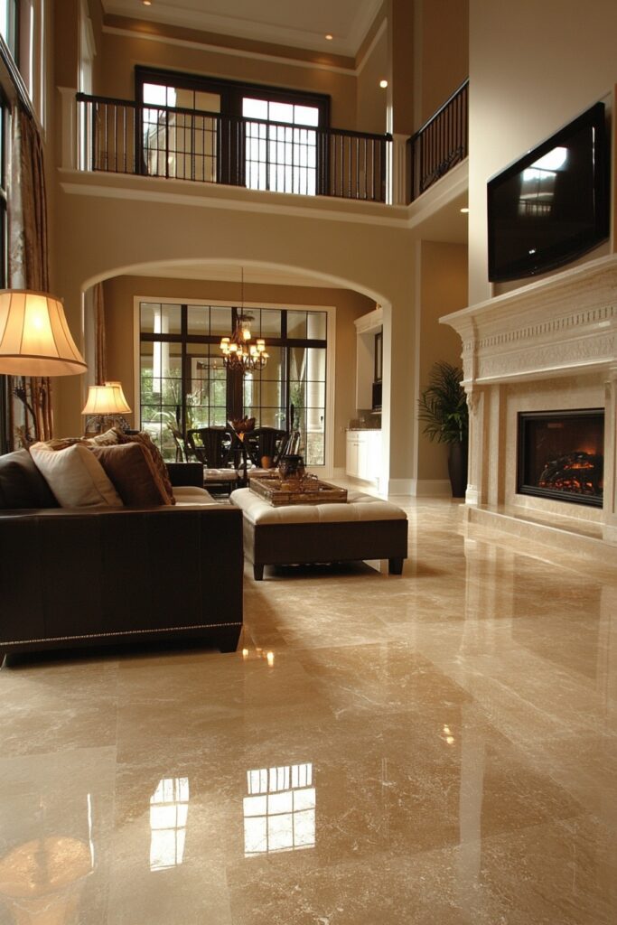 Travertine Floor Elegance