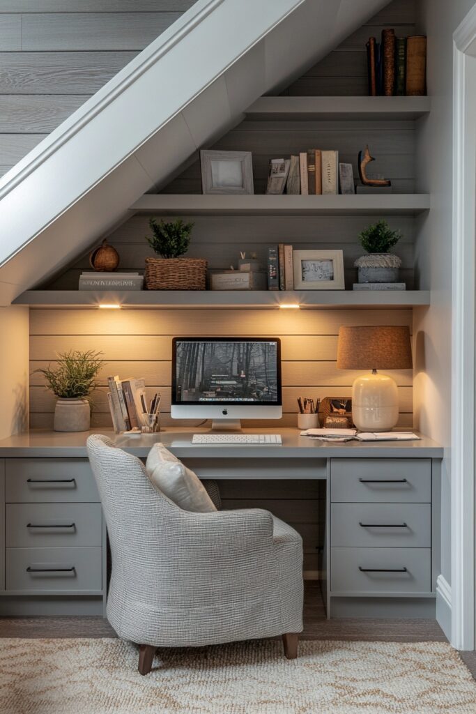 Under-Stairs Workspace