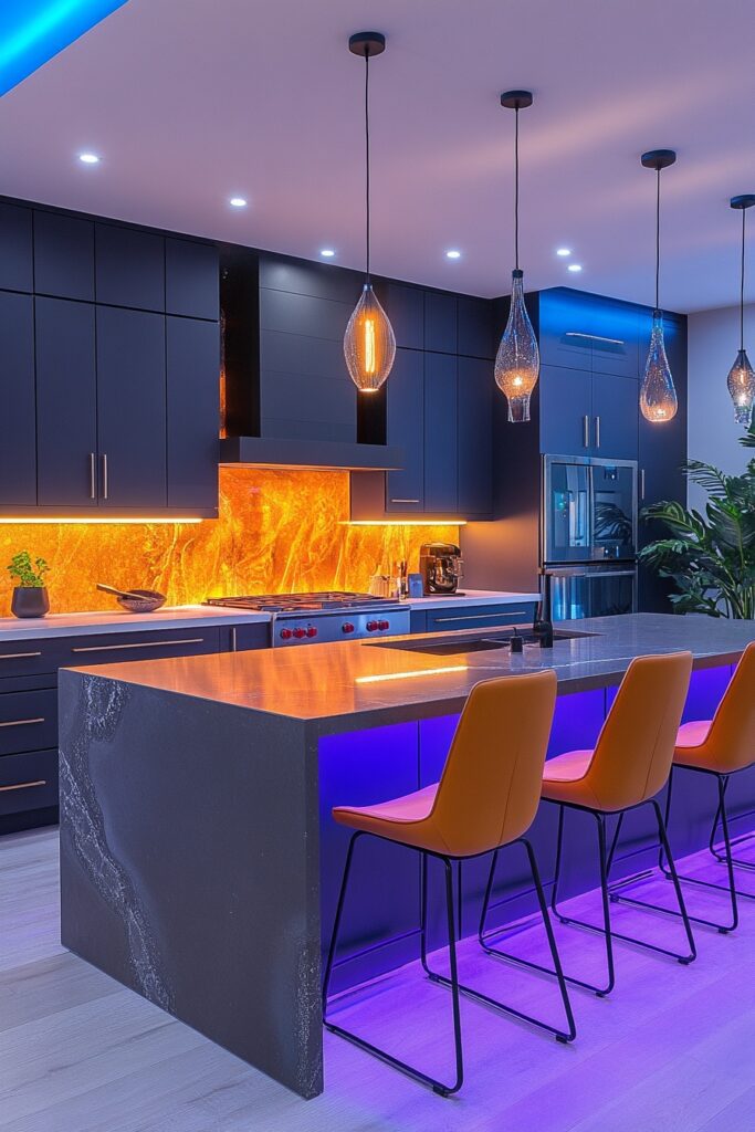 Vibrant Aurora Kitchen