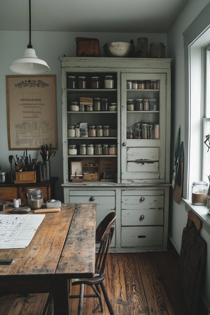 Vintage-Inspired Craft Room