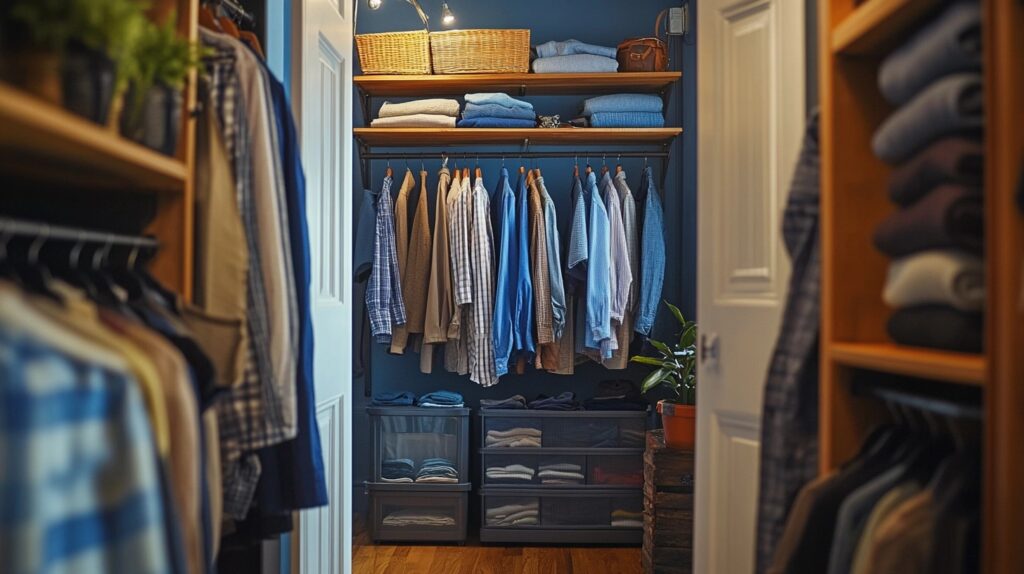 tiny apartment closet