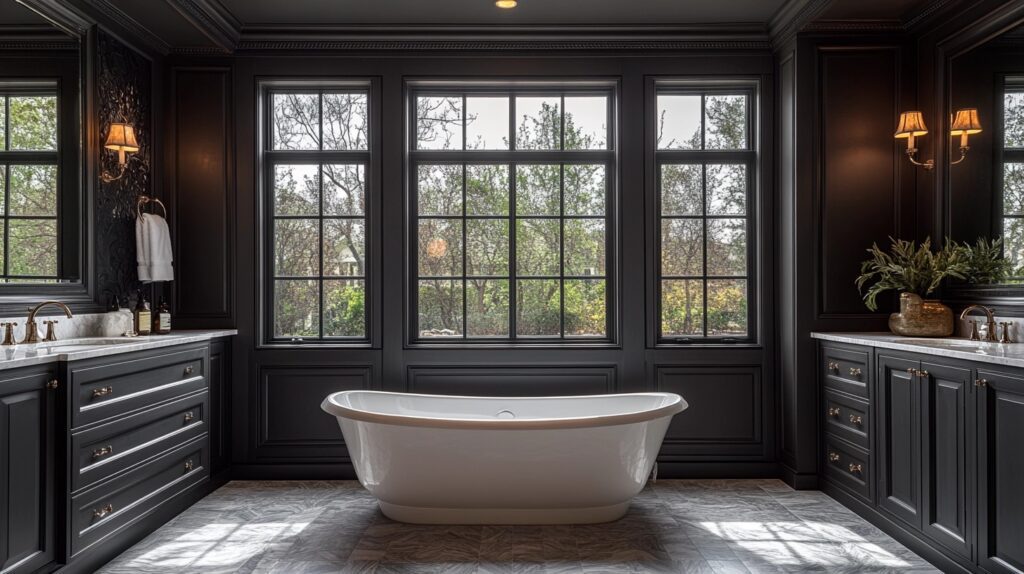 transitional bathroom design