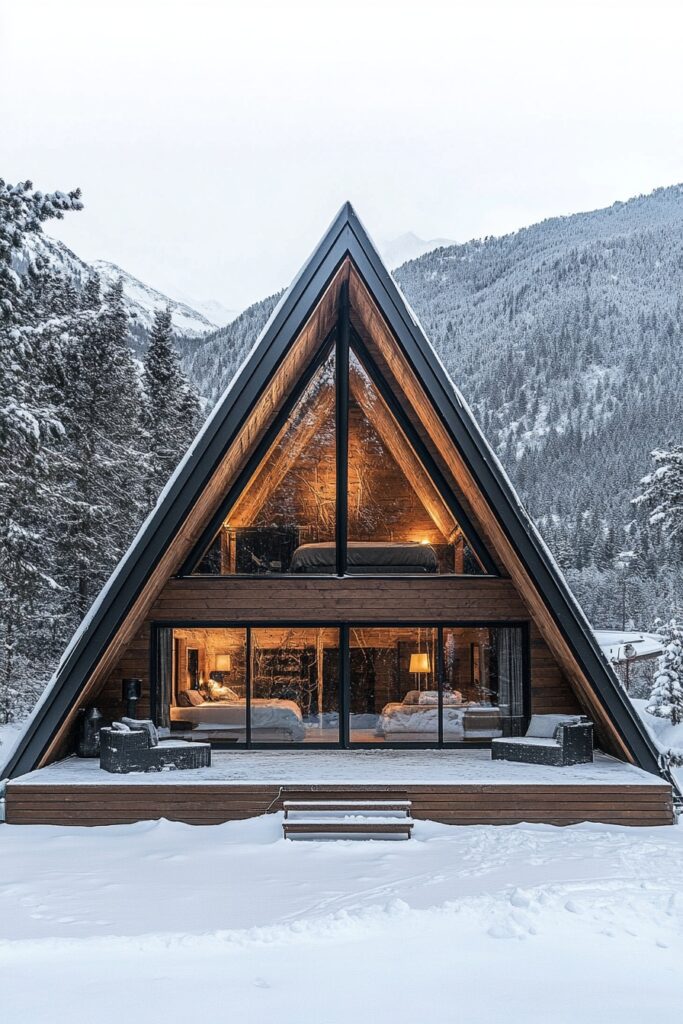 Alpine A-Frame Cabin