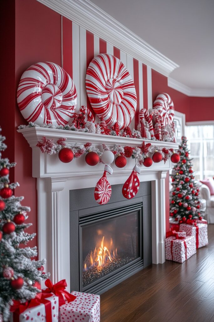 Candy Cane Hearth