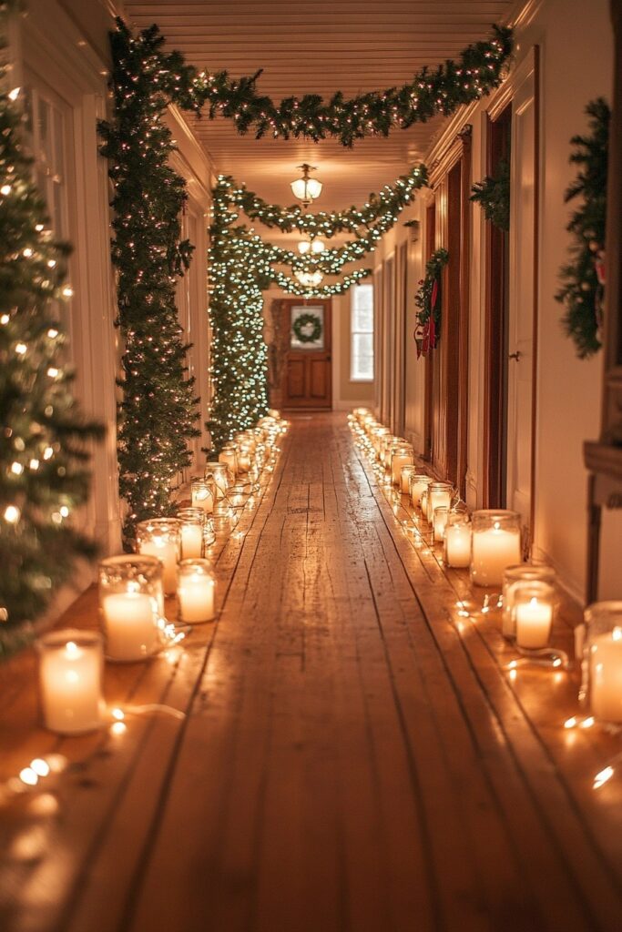 Charming Hallway Christmas Decor