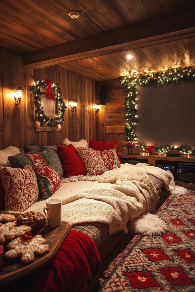 Christmas Movie Night Cinema Room