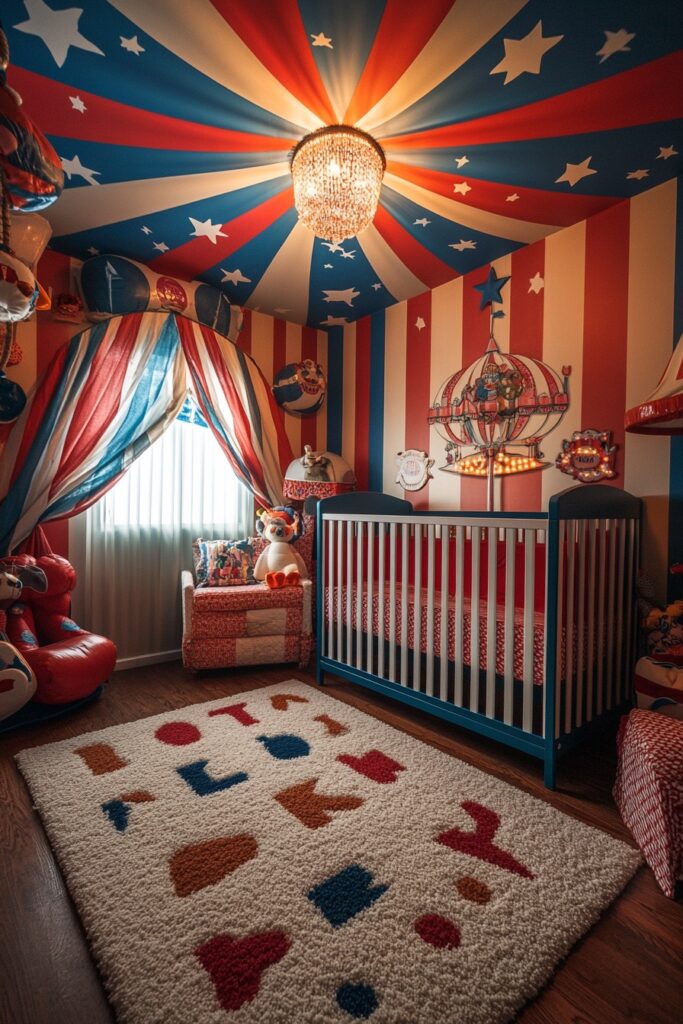 Circus-Themed Baby Space