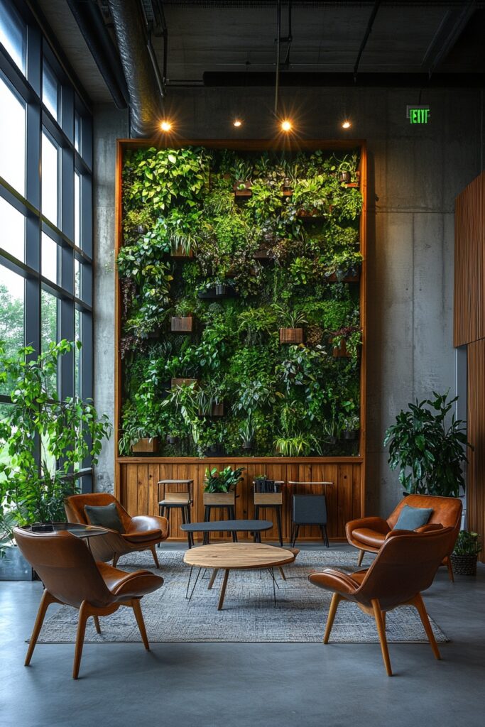 Eco-Friendly Green Workspace