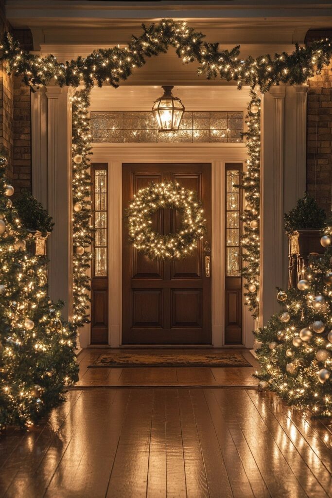 Elegant Entryway for Christmas