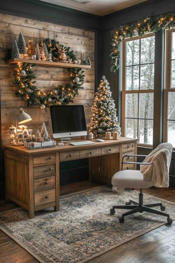 Festive Home Office Touches