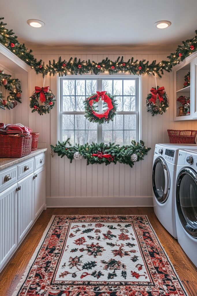 Festive Laundry Room Makeover