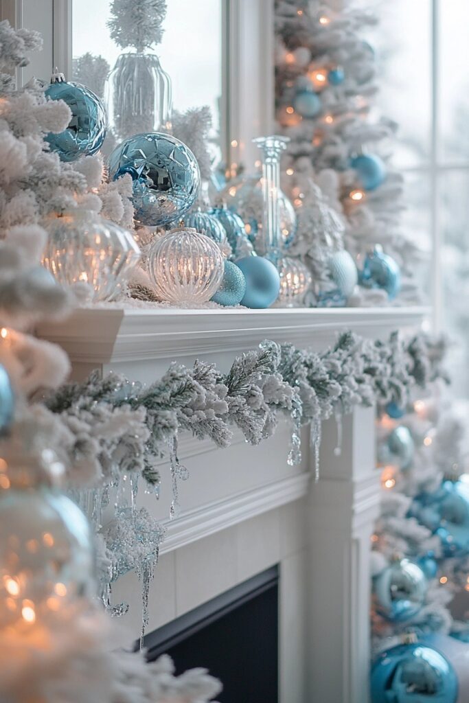 Frosty Winter Wonderland Fireplace