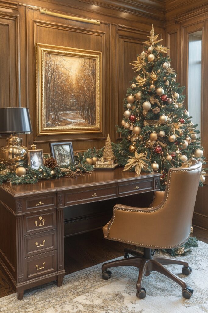 Gold and Silver Holiday Office