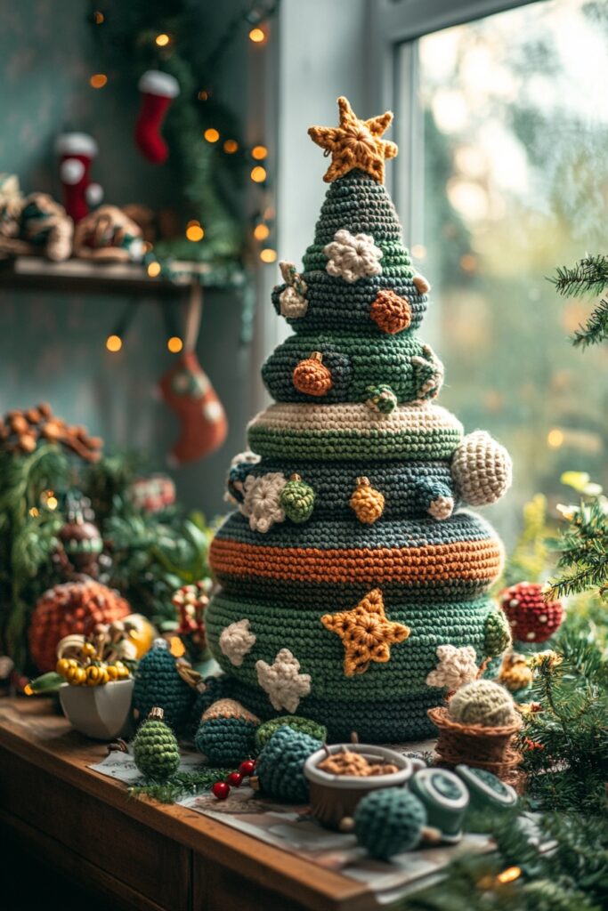 Handmade Crochet Trees