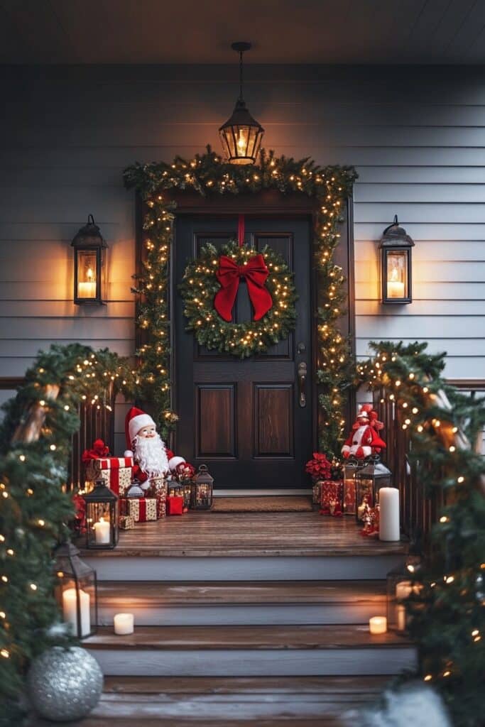 Inviting Festive Entryway