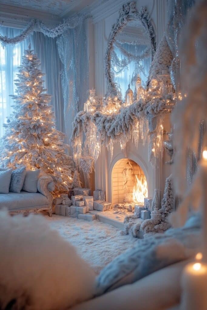 Magical Winter Living Room