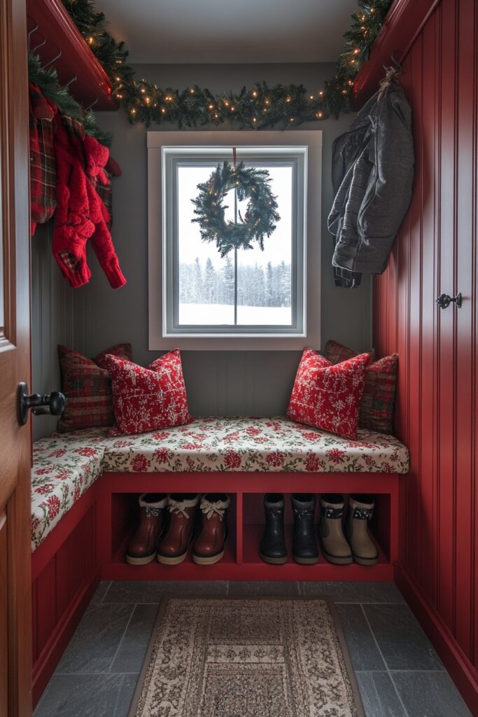 Merry Mudroom Christmas Decor