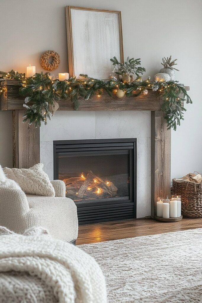 Nordic Minimalist Fireplace