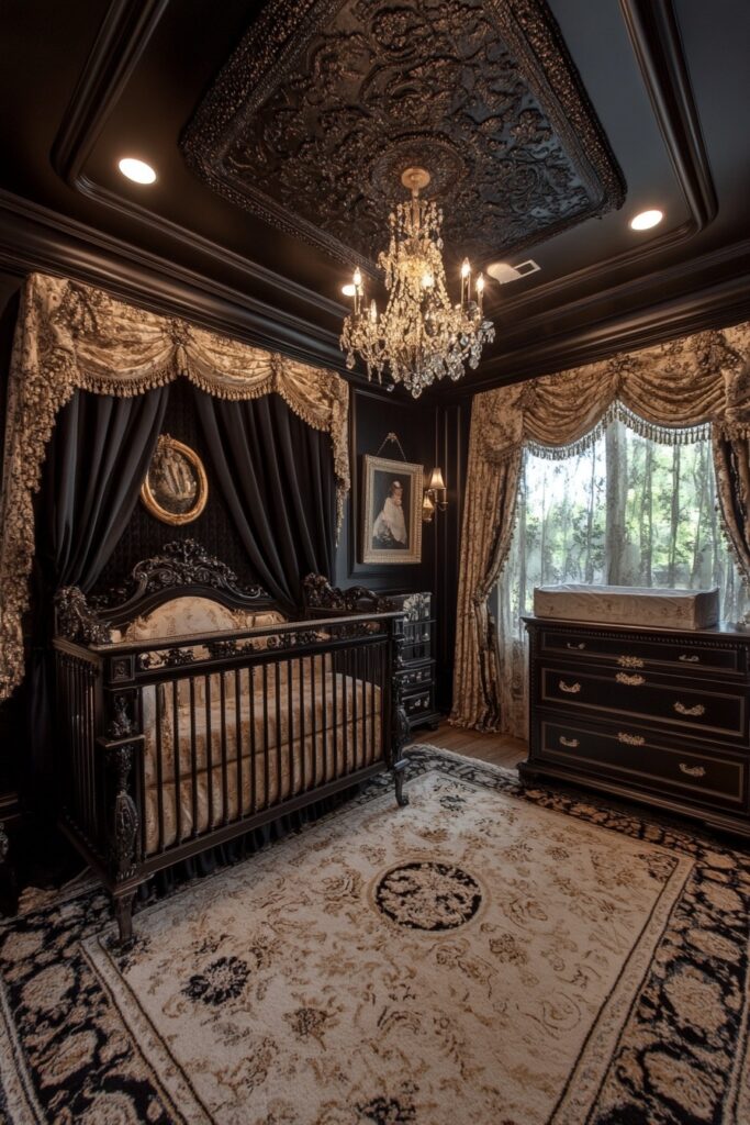 Ornate Baroque Baby Room