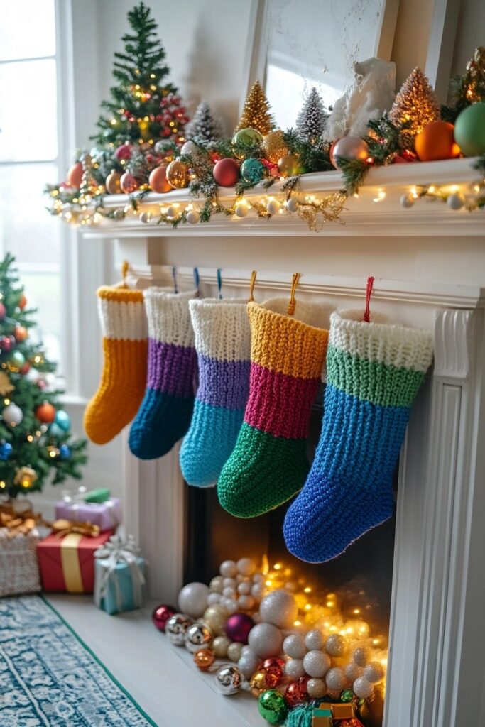 Rainbow Mantel Festivities