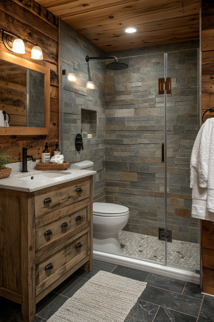 Rustic Cabin Bathroom