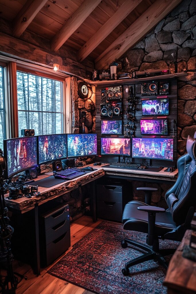 Rustic Gaming Hideout