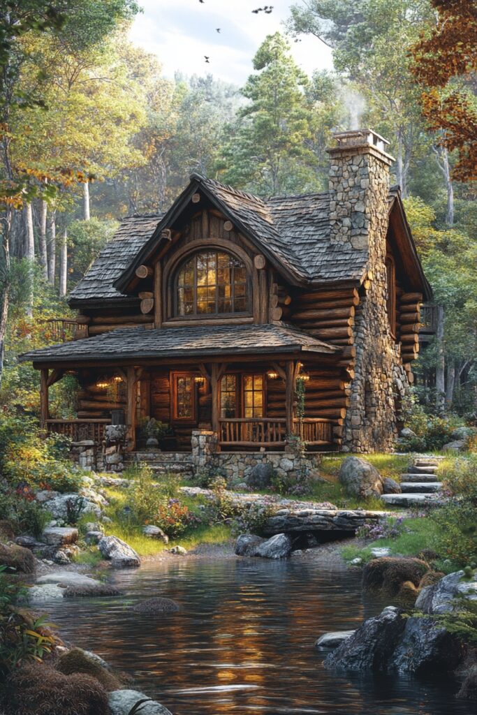 Rustic Log Retreat