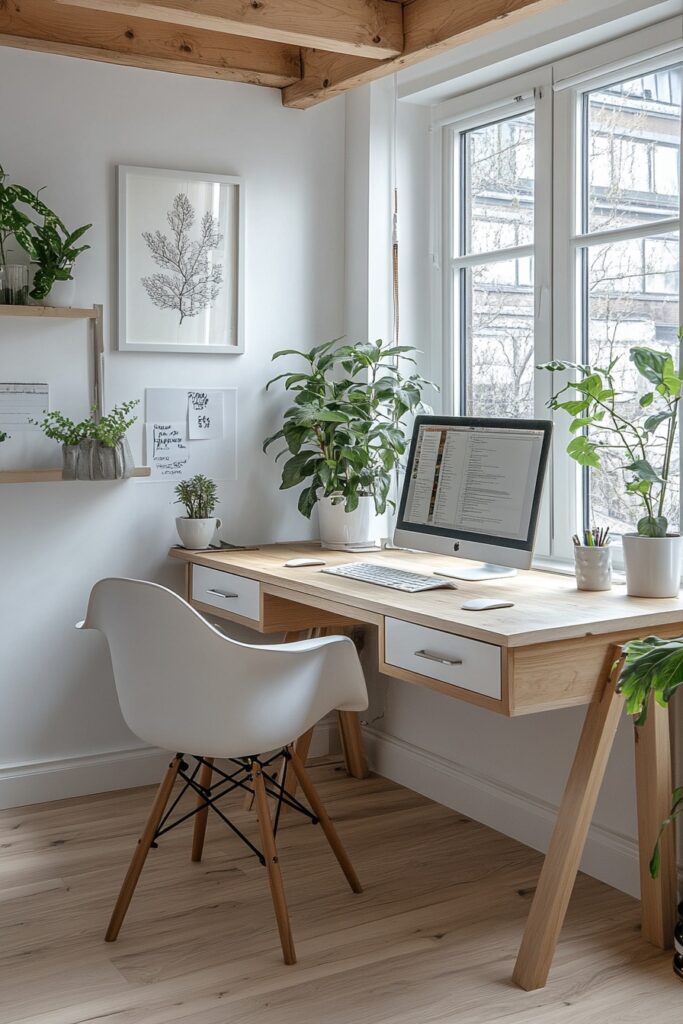 Scandi-Inspired Cabin Office