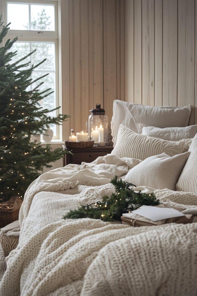 Scandinavian-Inspired Christmas Bedroom