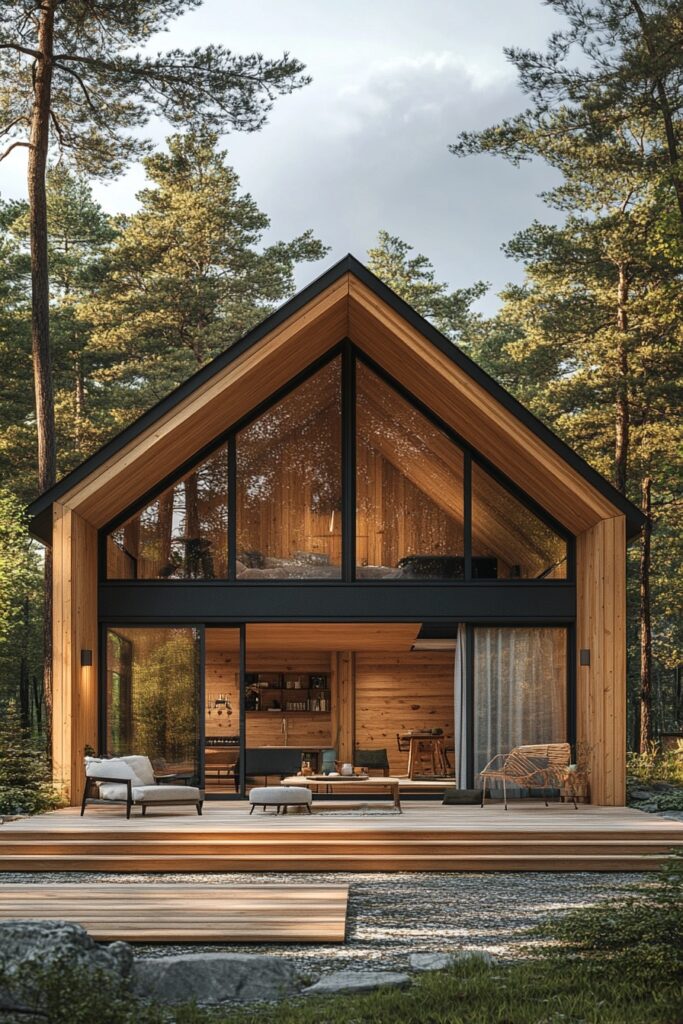 Scandinavian Minimalist Cabin