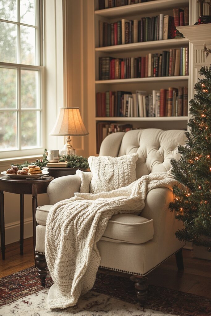 Serene Holiday Reading Corner