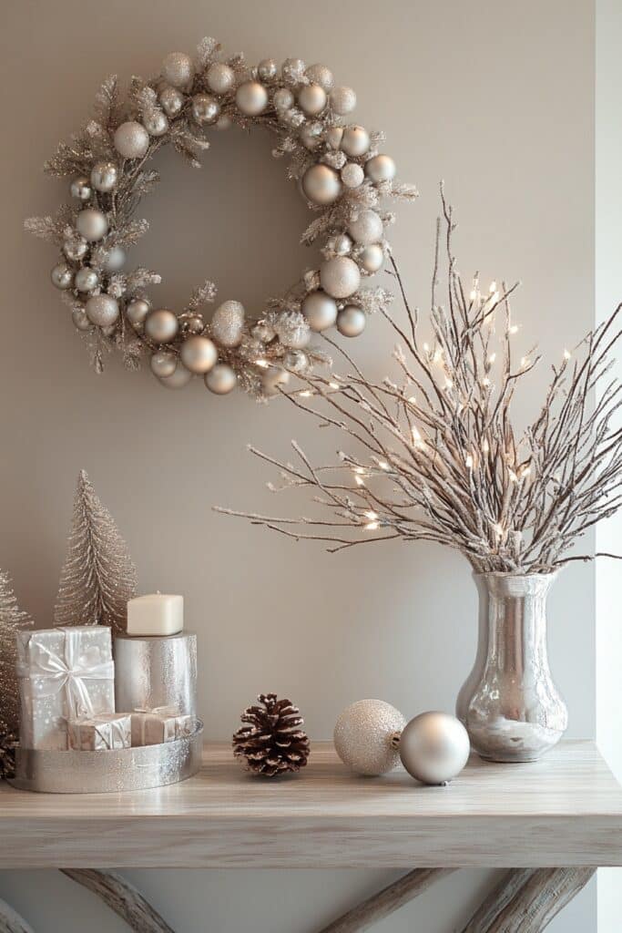 Sleek Silver Entryway