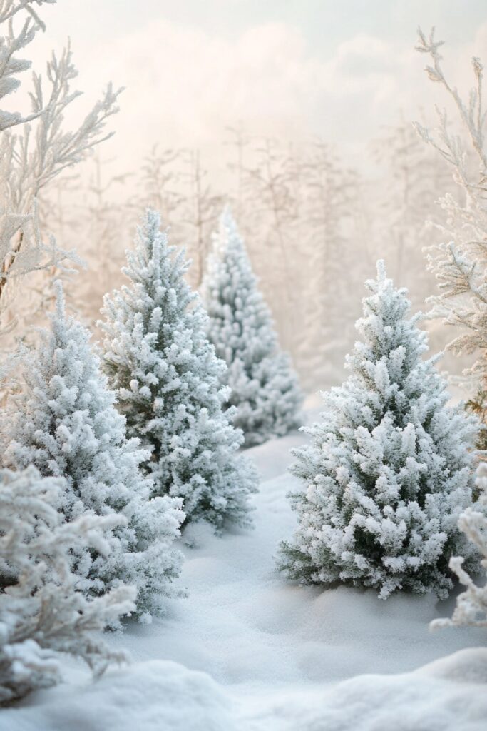 Snow-Dusted Tree Appeal