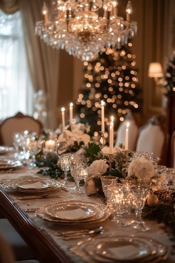 Sophisticated Holiday Dining Space