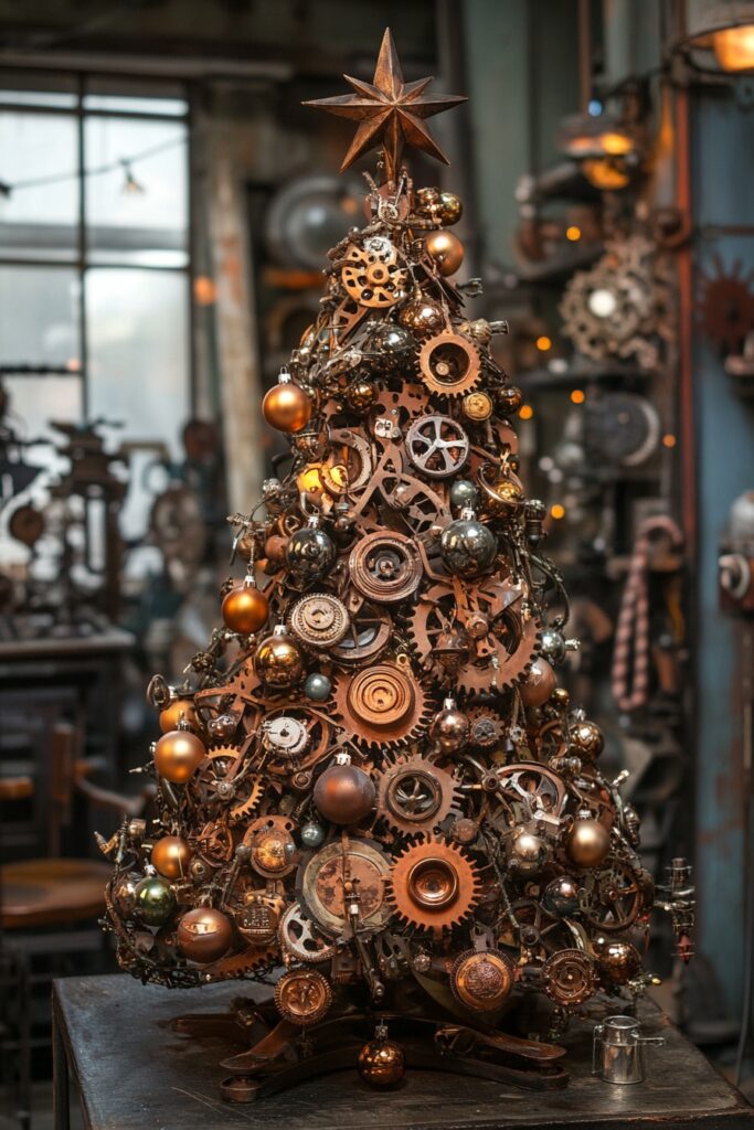 Steampunk Holiday Trees