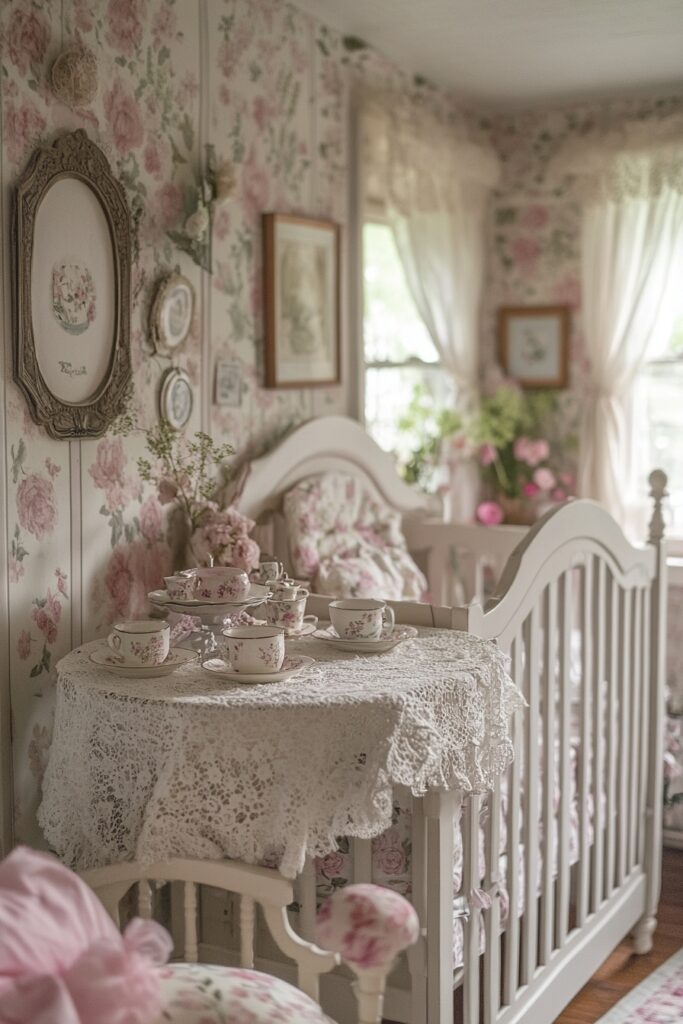 Tea Party Nursery Nook