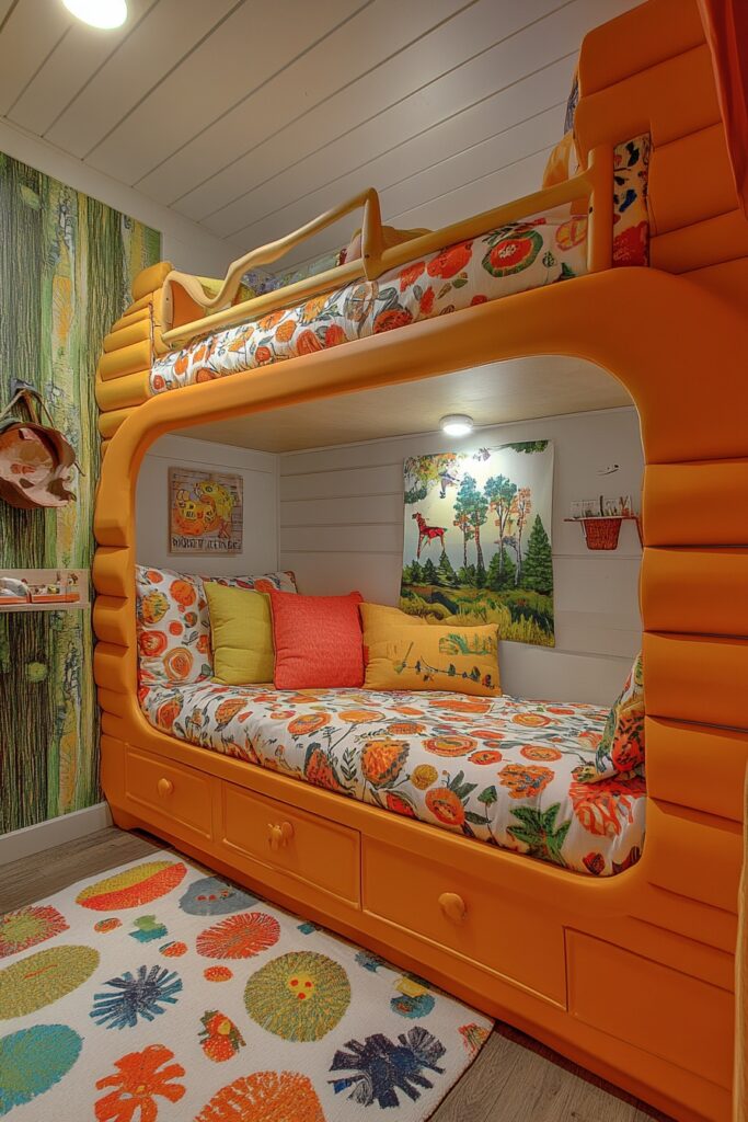 Themed Kids’ Cabin Room